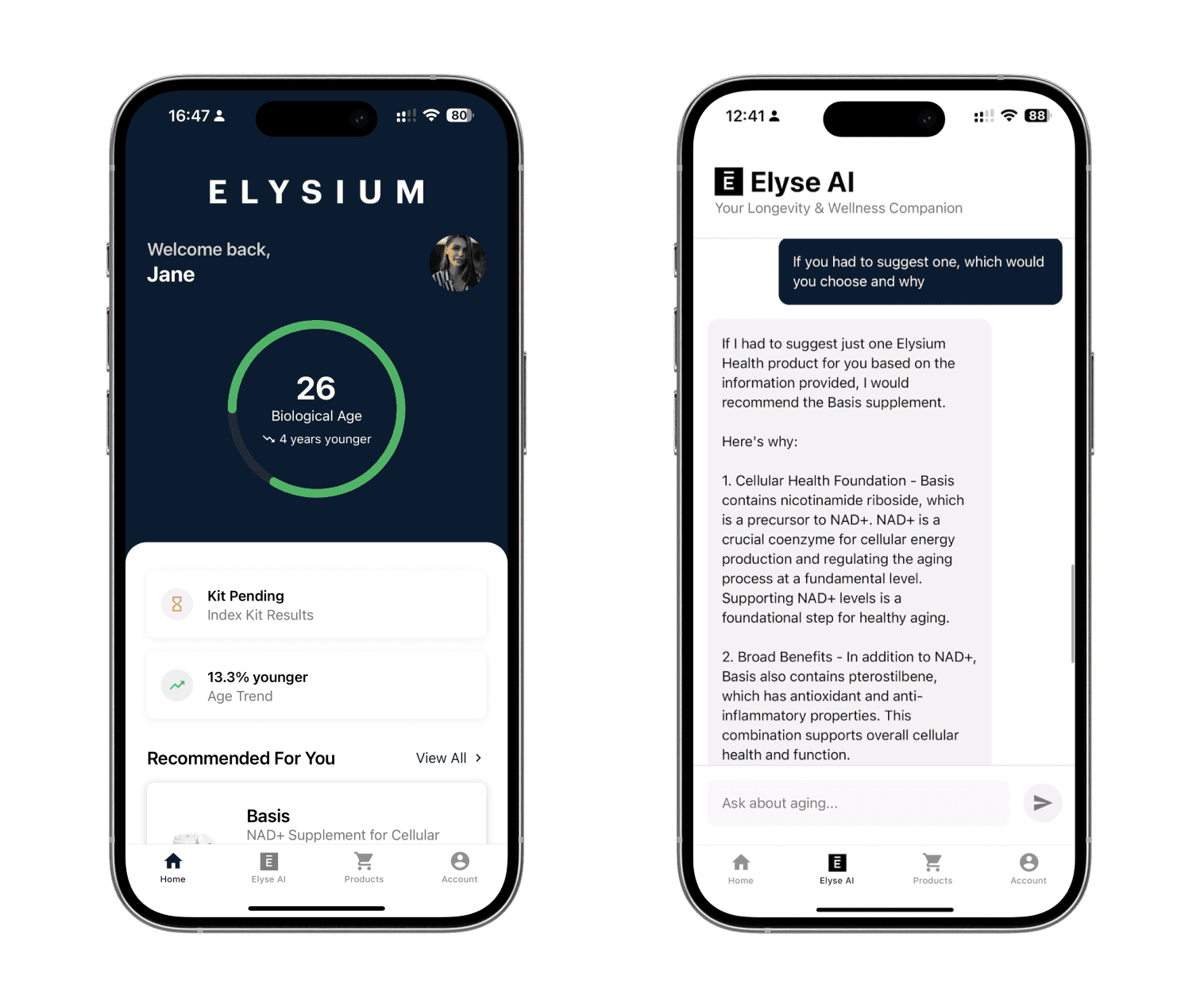 Elysium Health: Elyse AI & Mobile App