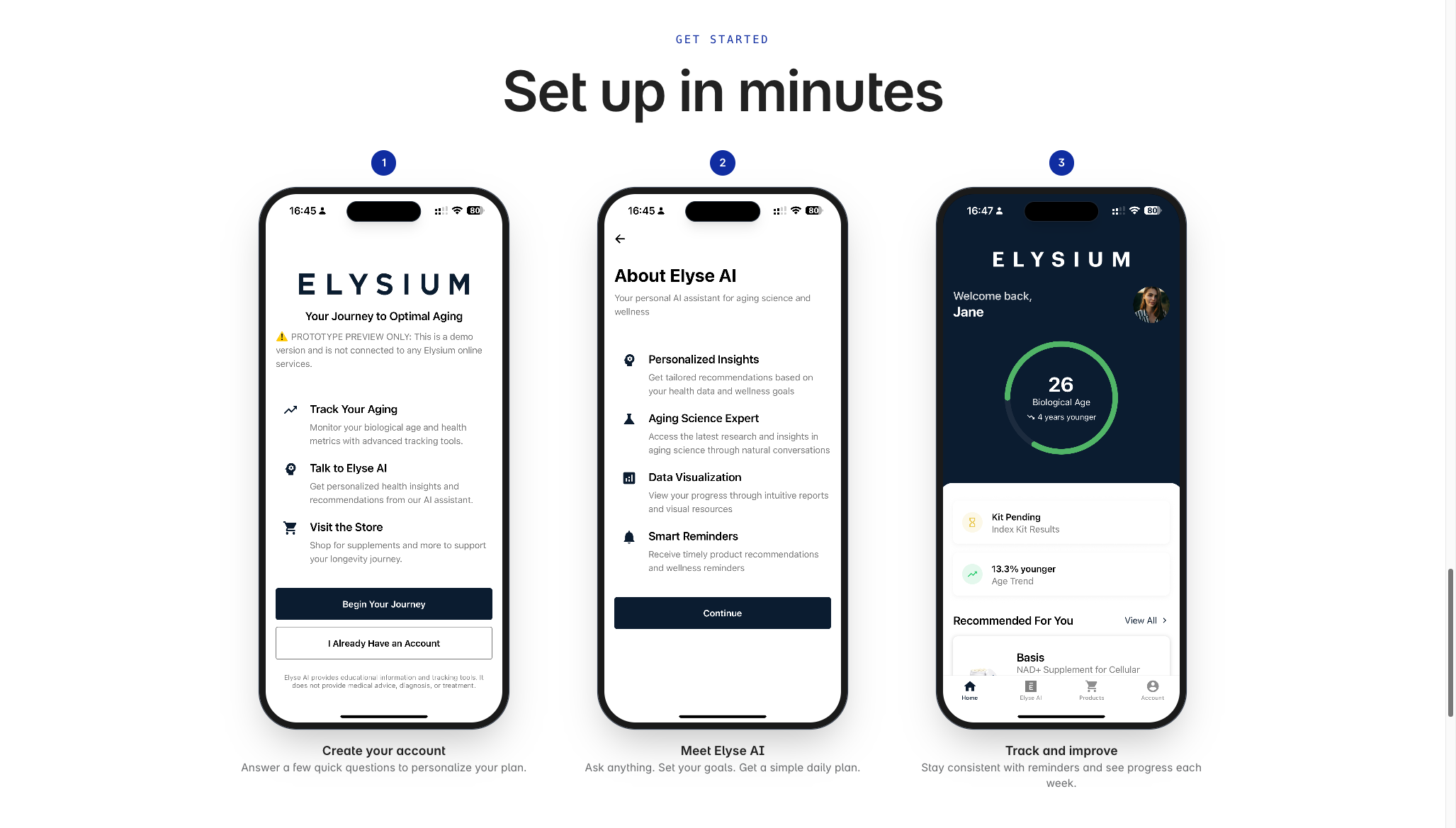 Elysium Health pitch page