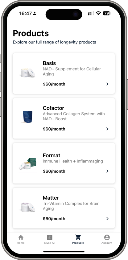 Product catalog with subscription pricing