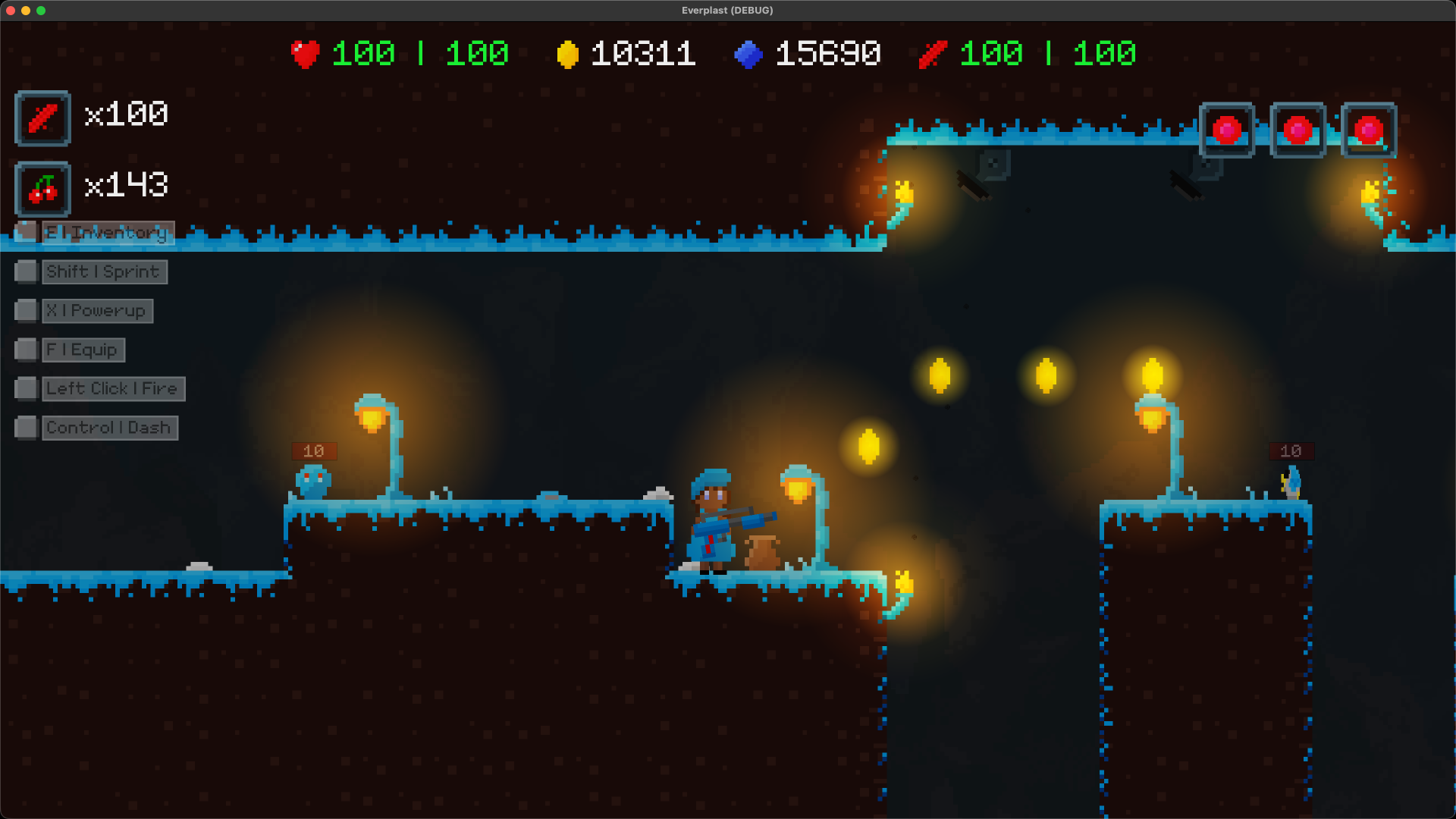 Snow Fall world with ice physics and adrenaline mechanics